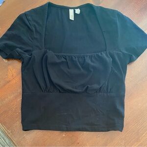 Crop Black Baby T-shirt